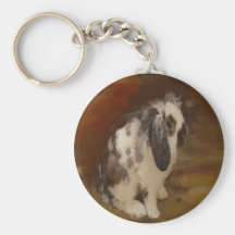 Beautiful Baby Lop Eared Rabbit/Kit Keychain
