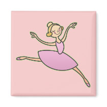 Beautiful Ballerina Refrigerator Magnet