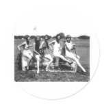Beautiful Bathing Beauties On Ice Sticker