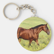 Beautiful Bay Horse Keychains