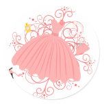 Beautiful, Beautiful Dress Round Sticker