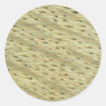 Beautiful Beech wood Round Stickers