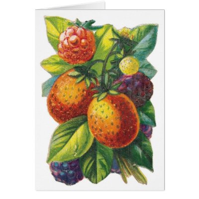 Beautiful Berries Customisable Cards by vintagegiftmall