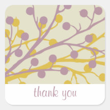 Beautiful Berries Personalised Wedding Stickers