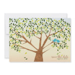 Beautiful Bird Tree Save the Date invitations