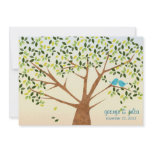 Beautiful Bird Tree Wedding Invitation