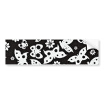 Beautiful Black and White Butterflies Bumper Stickers