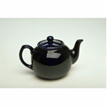 Beautiful black coloured teapot photo sculptures