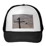 Beautiful Black Kookaburra Silhouette Sitting On P Mesh Hats