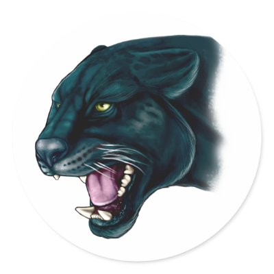 Beautiful Black Panther Sticker by Mustang_Lady