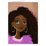 beautiful black woman Greeting Card