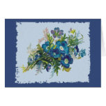 Beautiful Blue Flowers Customizable Card