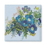 Beautiful Blue Flowers Magnet