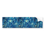Beautiful Blue Glass Pebbles bumper stickers