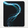 Beautiful blue glowing lines mouse pads