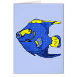 Beautiful Blue Tropical Parrot Fish