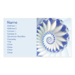 Beautiful Blue & White Sea Shell Abstract Art Business Card