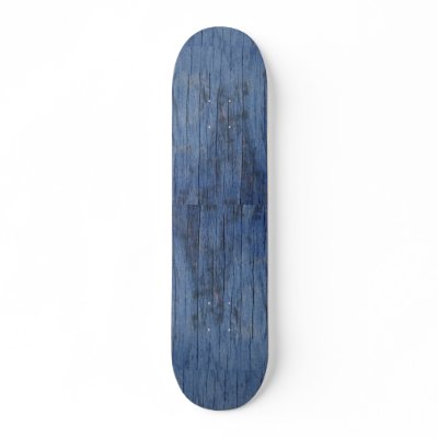 Beautiful Blue Wood Skateboard Deck by inspirelove