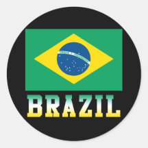 Beautiful Brazil Round Sticker