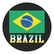 Beautiful Brazil Round Sticker