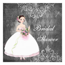 Beautiful Bride Shabby Chic Bridal Shower Invite