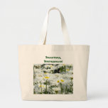 Beautiful Bridesmaid! tote bags Daisy Flowers