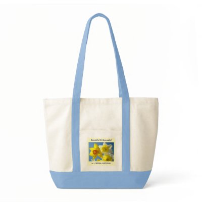 Beautiful Bridesmaids! in Spring Wedding Tote Bag by Basleeartprintgifts