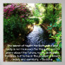 Beautiful Buddhist Quote about health and wellness Posters