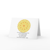 Beautiful Buddhist Quote with Vibrant Mandela Greeting Cards