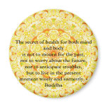 Beautiful Buddhist Quote with Vibrant Mandela Fridge Magnet