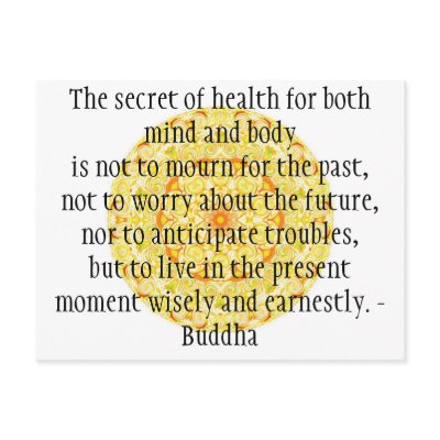 Beautiful Buddhist Quote with Vibrant Mandela Post Cards by spiritcircle