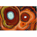 Beautiful Bull's eyes in Mexican agate photo sculptures
