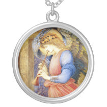 Beautiful Burne-Jones Angel Pendant Necklace