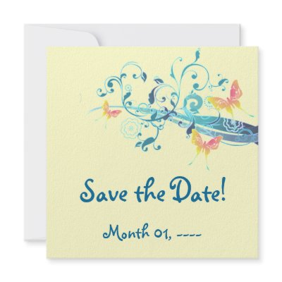 Beautiful Butterflies Designer Invitations by Butterfly_n_Flowers