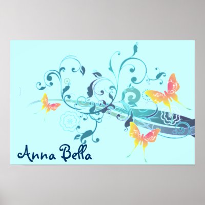 Beautiful Butterflies Designer Poster Print by Butterfly_n_Flowers