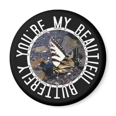 Beautiful Butterfly Magnet by CreatureCreations