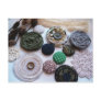 beautiful button postcard