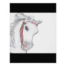 Beautiful Carousel Horse Personalised Announcements
