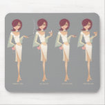 Beautiful Cartoon Ladies mousepads