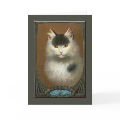 Beautiful Cat Card by vintagetreasurechest
