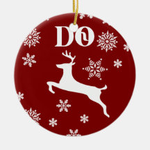Beautiful Cherokee Christmas Deer Ornament