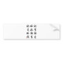 Beautiful Chinese Calligraphy -happness&misfortune Bumper Sticker