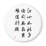 Beautiful Chinese Calligraphy -land rich in beauty magnets
