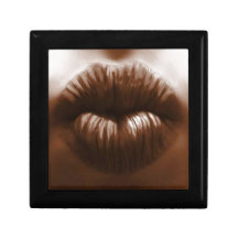 beautiful chocolate lips trinket boxes