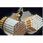 Beautiful Cigarettes and handcuffs photo sculptures