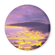 Beautiful Clouds In The Early Evening Refrigerator Magnets