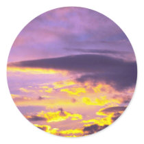 Beautiful Clouds In The Early Evening Sticker