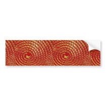 Beautiful Coil of rope with artificial colours Bumper Sticker