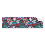 Beautiful Colored paper clips Bumper Stickers
