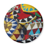 Beautiful Coloured traditional hats Fridge Magnets